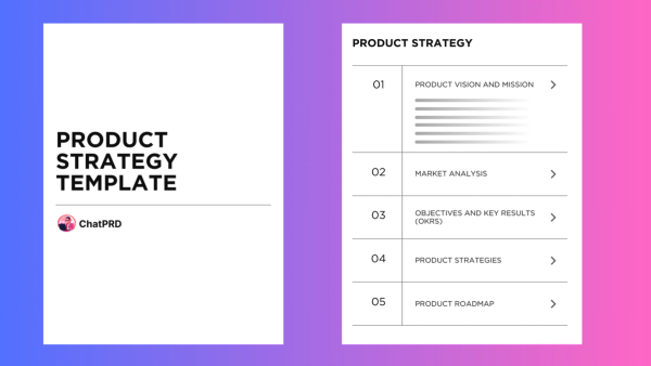 Product Strategy Template template preview