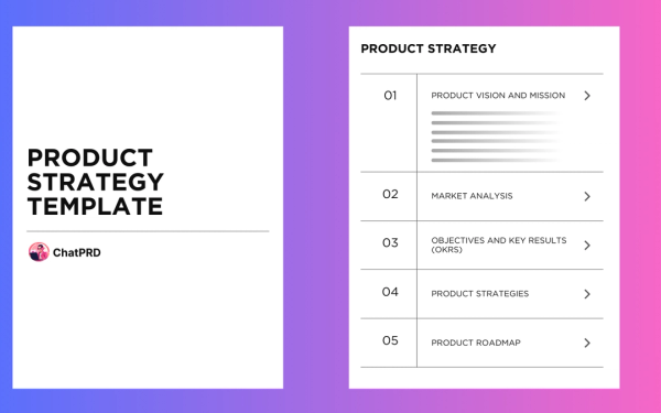 Product Strategy Template template preview