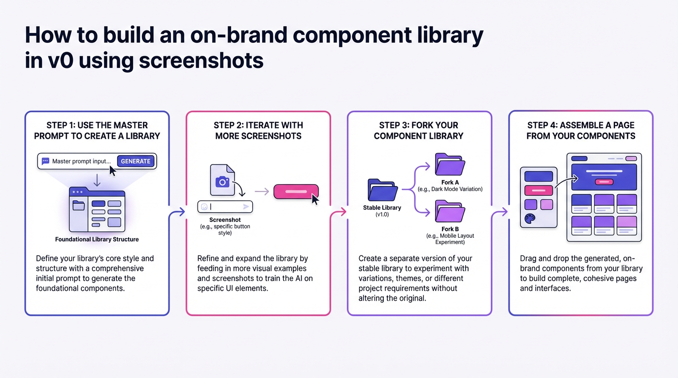 How to Build an On-Brand Component Library in v0 Using Screenshots | AI ...