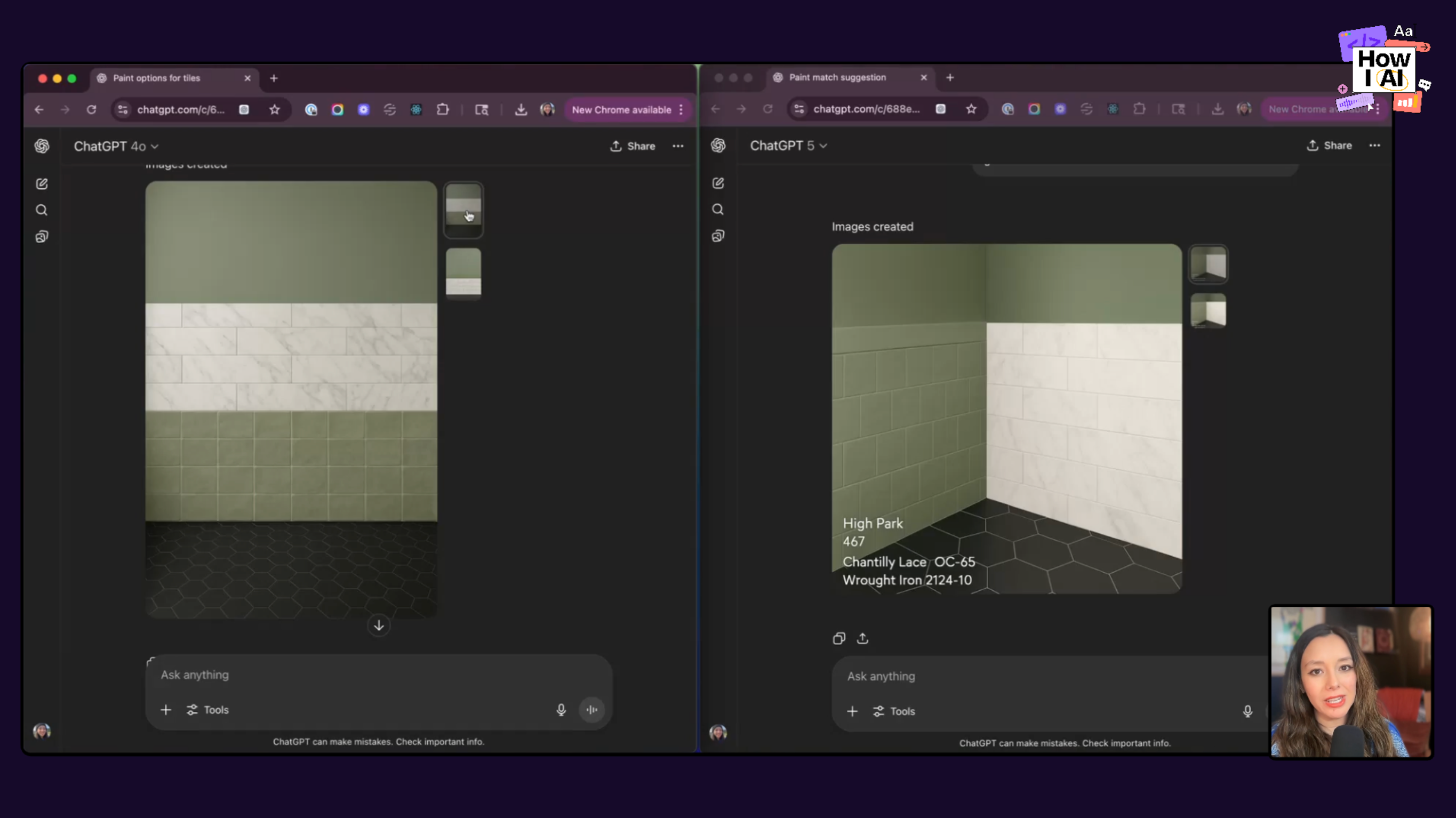 Side by Side Image Generation with GPT-5