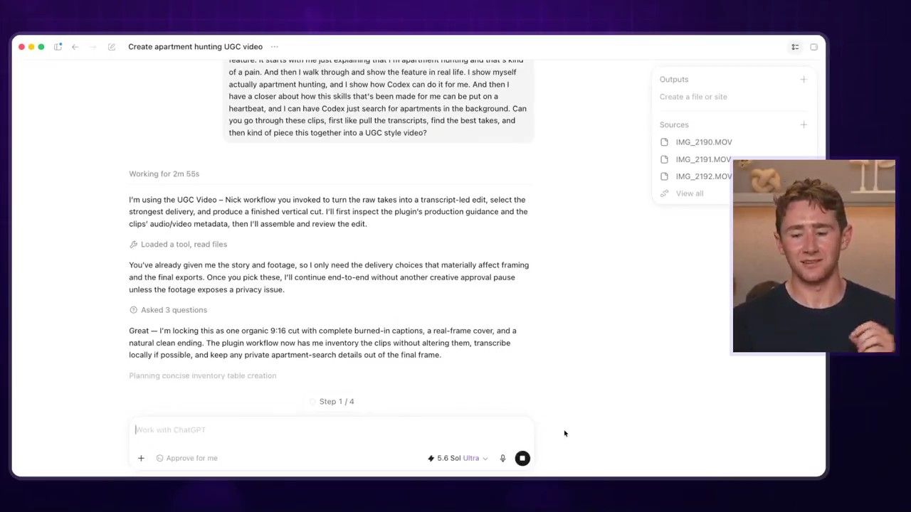 The final generated 'How I AI' website with the purple and black theme