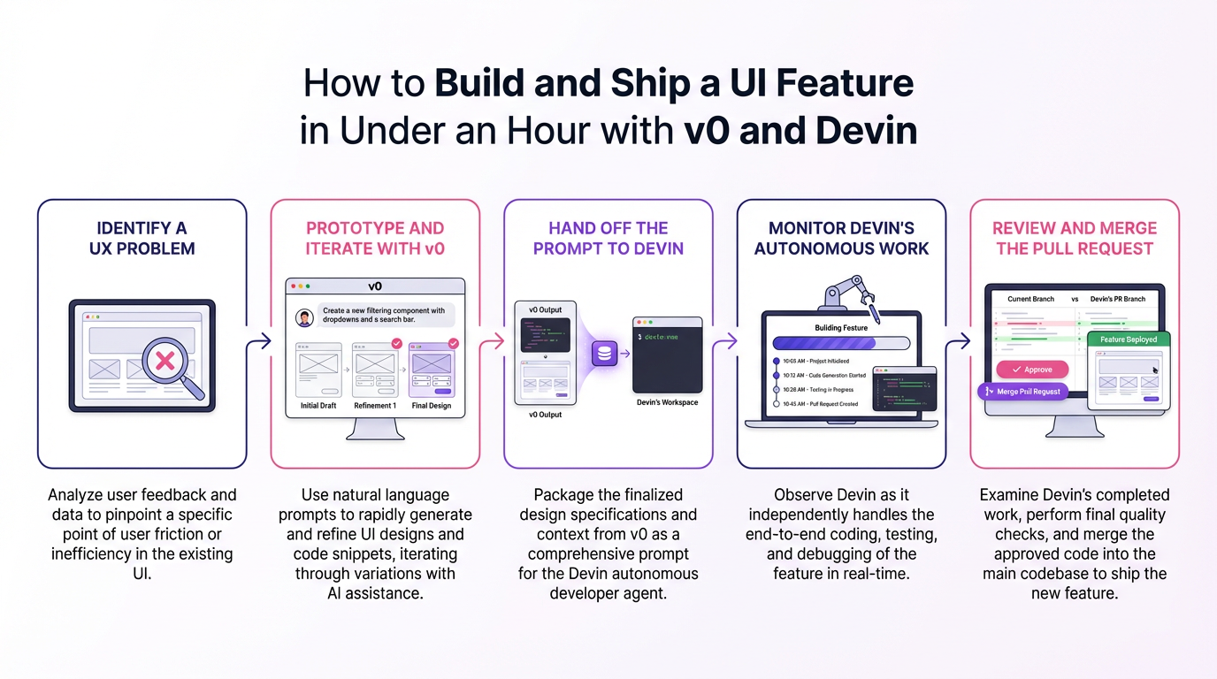 How to Build and Ship a UI Feature in Under an Hour with v0 and Devin ...