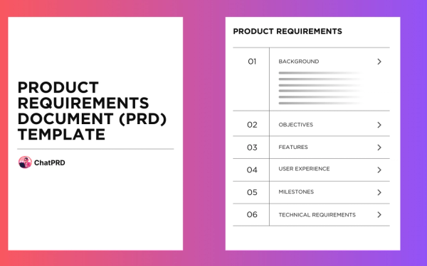 PRD (Product Requirement Document) Template template preview