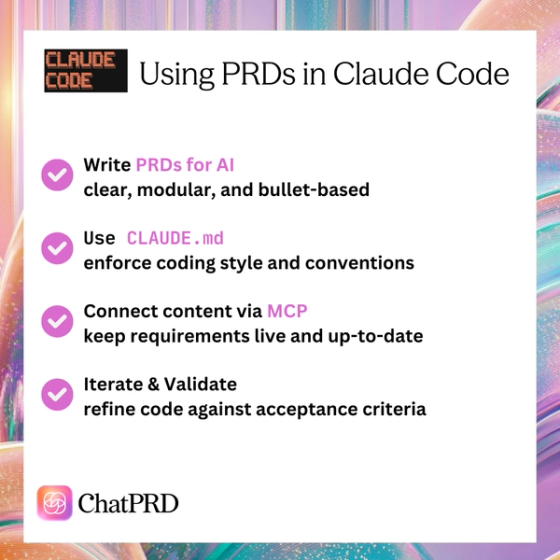 Best Practices for Using PRDs with Claude Code