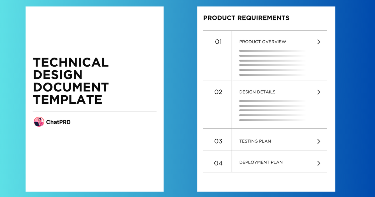 Technical Design Document Template | ChatPRD