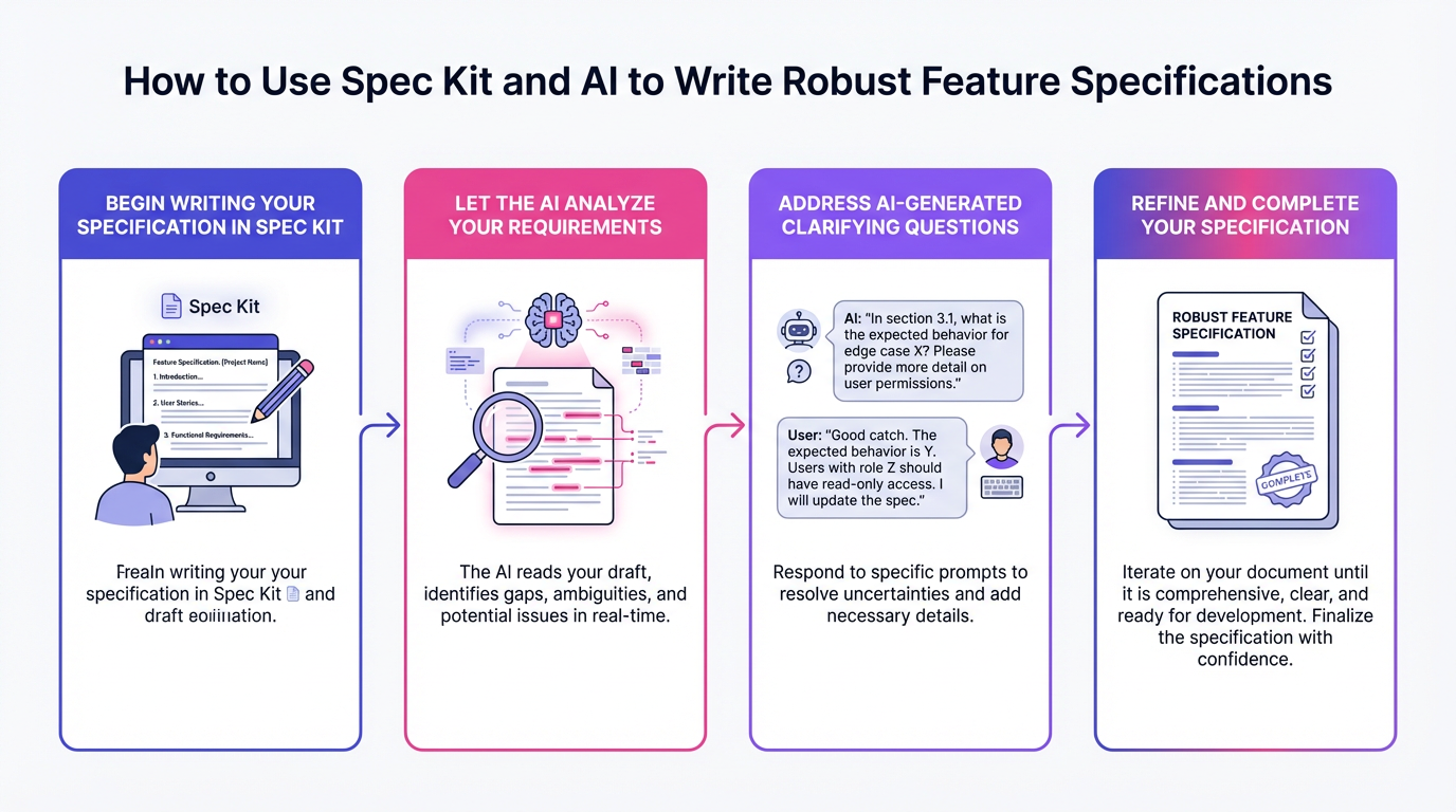 Spec Kit Process How to Use Spec Kit and AI to Write Robust Feature Specifications | AI ...