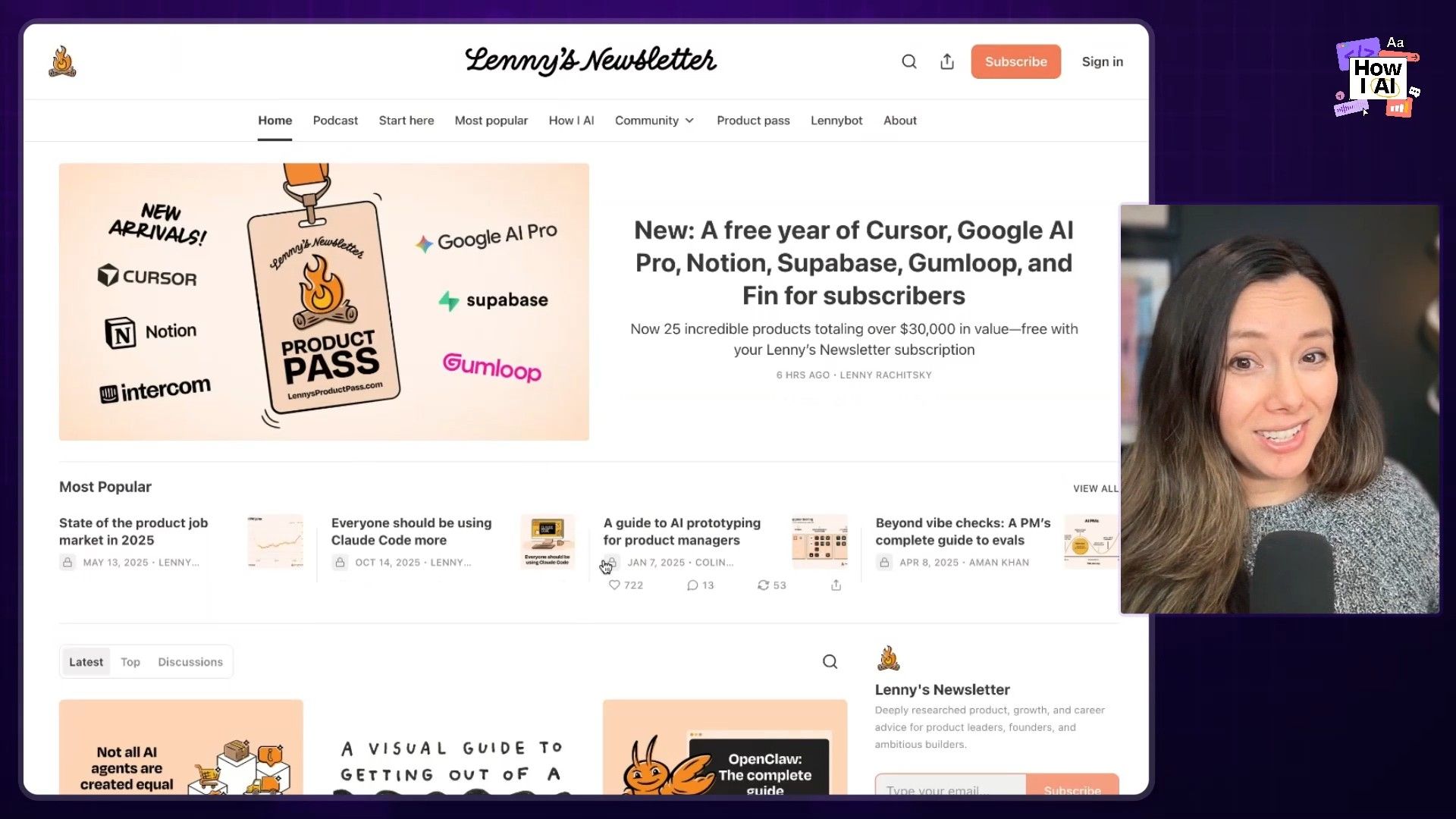 A view of the Claude Design interface by Anthropic Labs, showing the process of creating a new high-fidelity prototype, selecting a design system, and browsing existing projects like 'Lenny's Newsletter Design System' and 'Landing Page'.