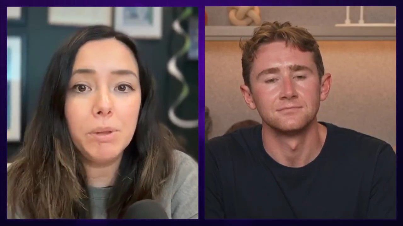 The ChatGPT Voice orb interface active over Slack