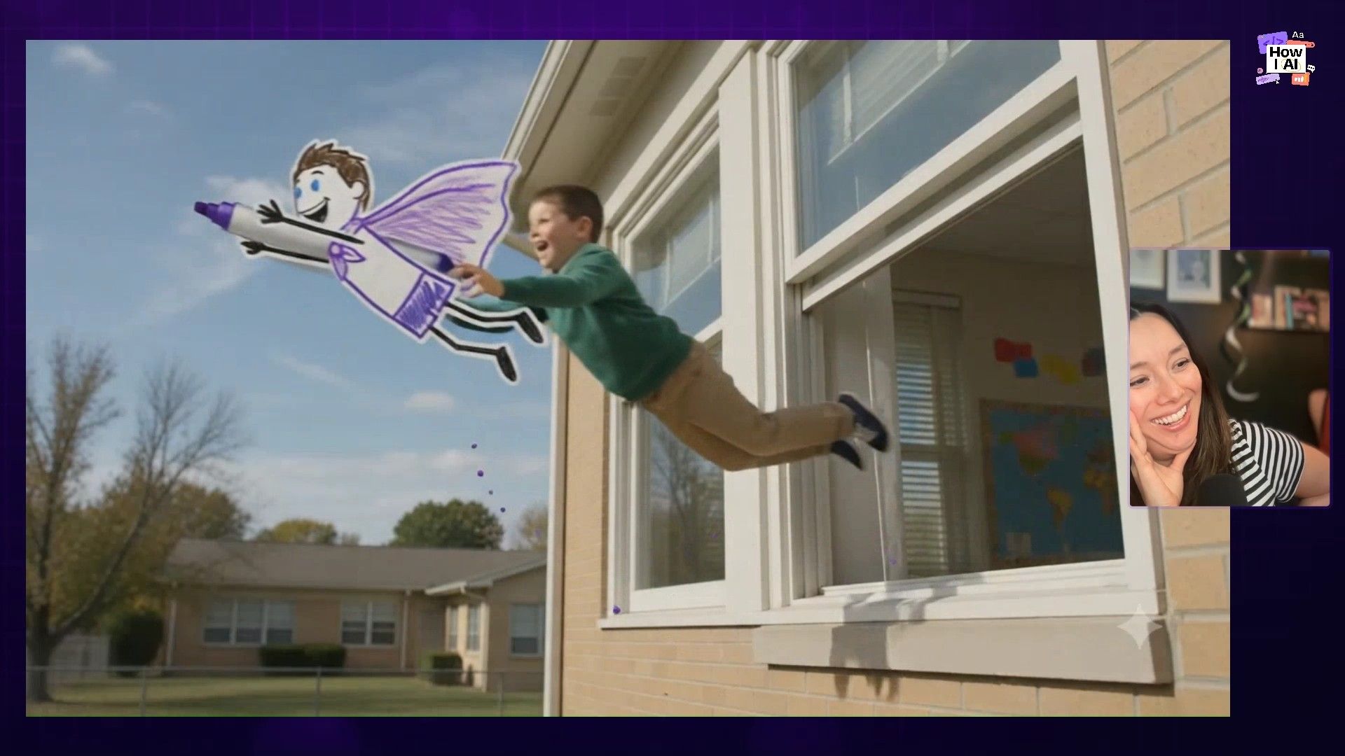 The final 10-second animated video playing in the Gemini interface