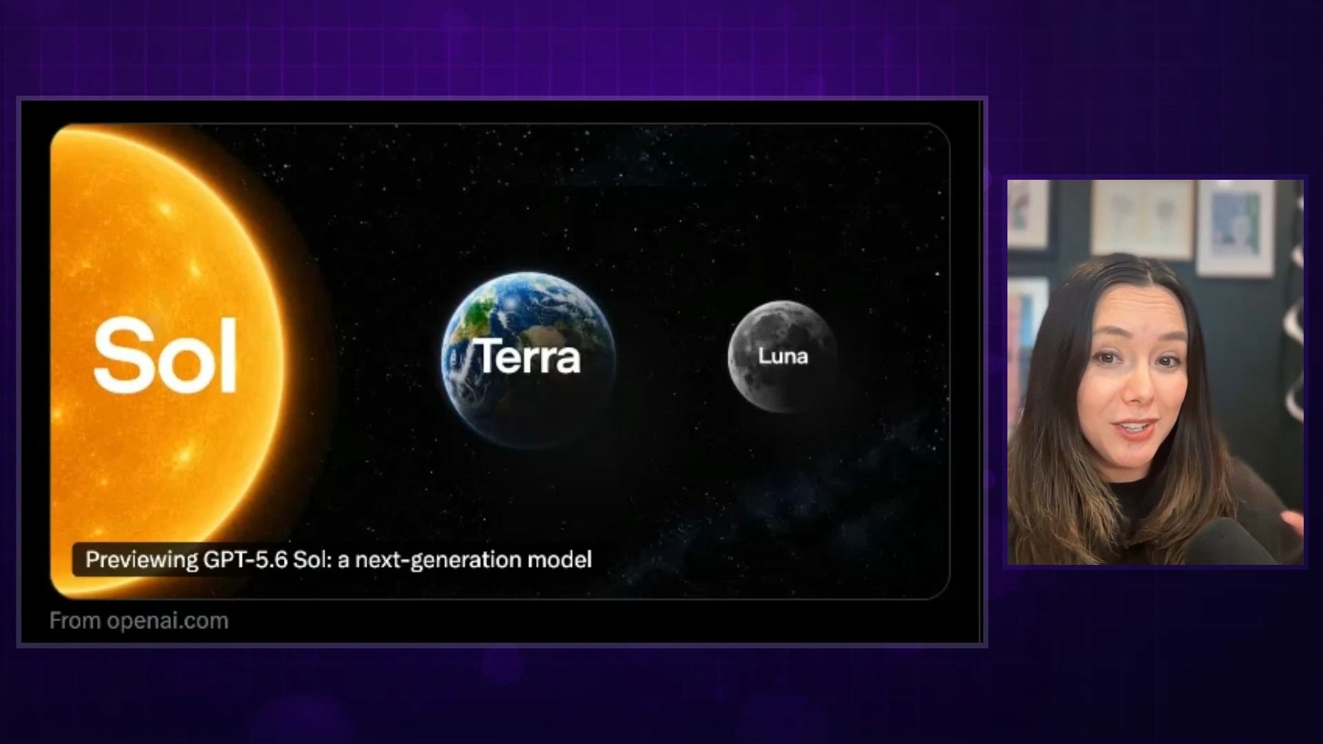 GPT-5.6 Sol, Terra, and Luna model images from the OpenAI blog post