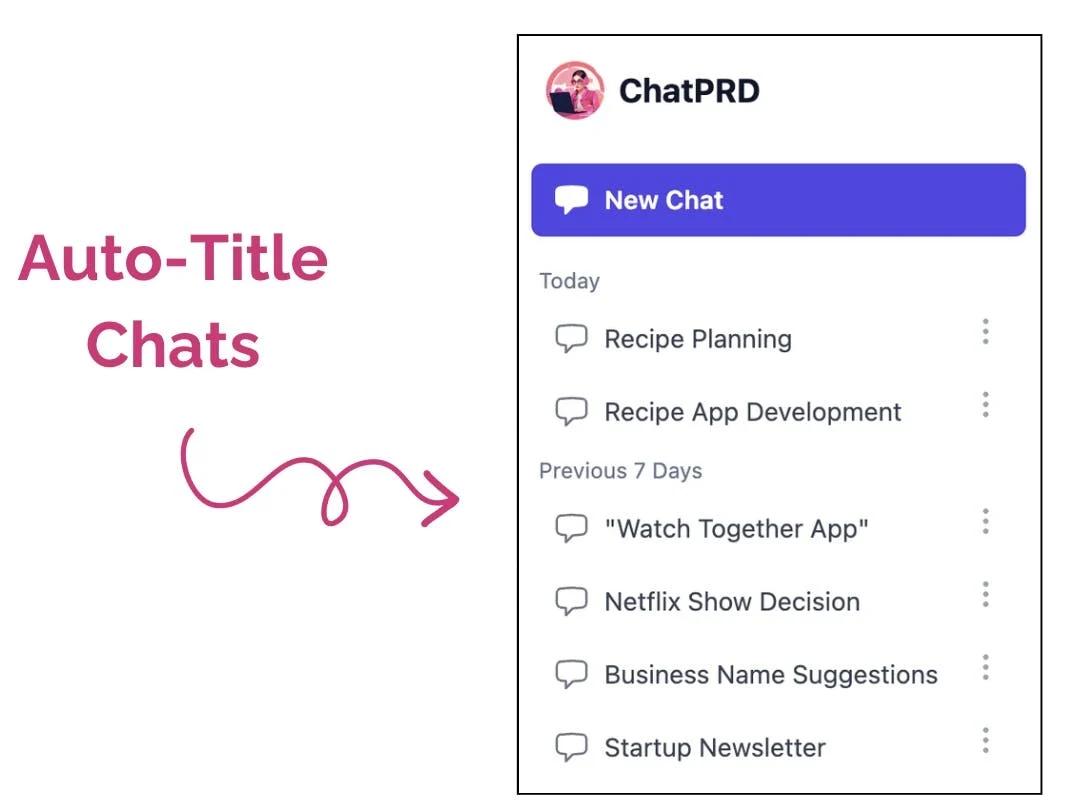 Auto Title ChatPRD