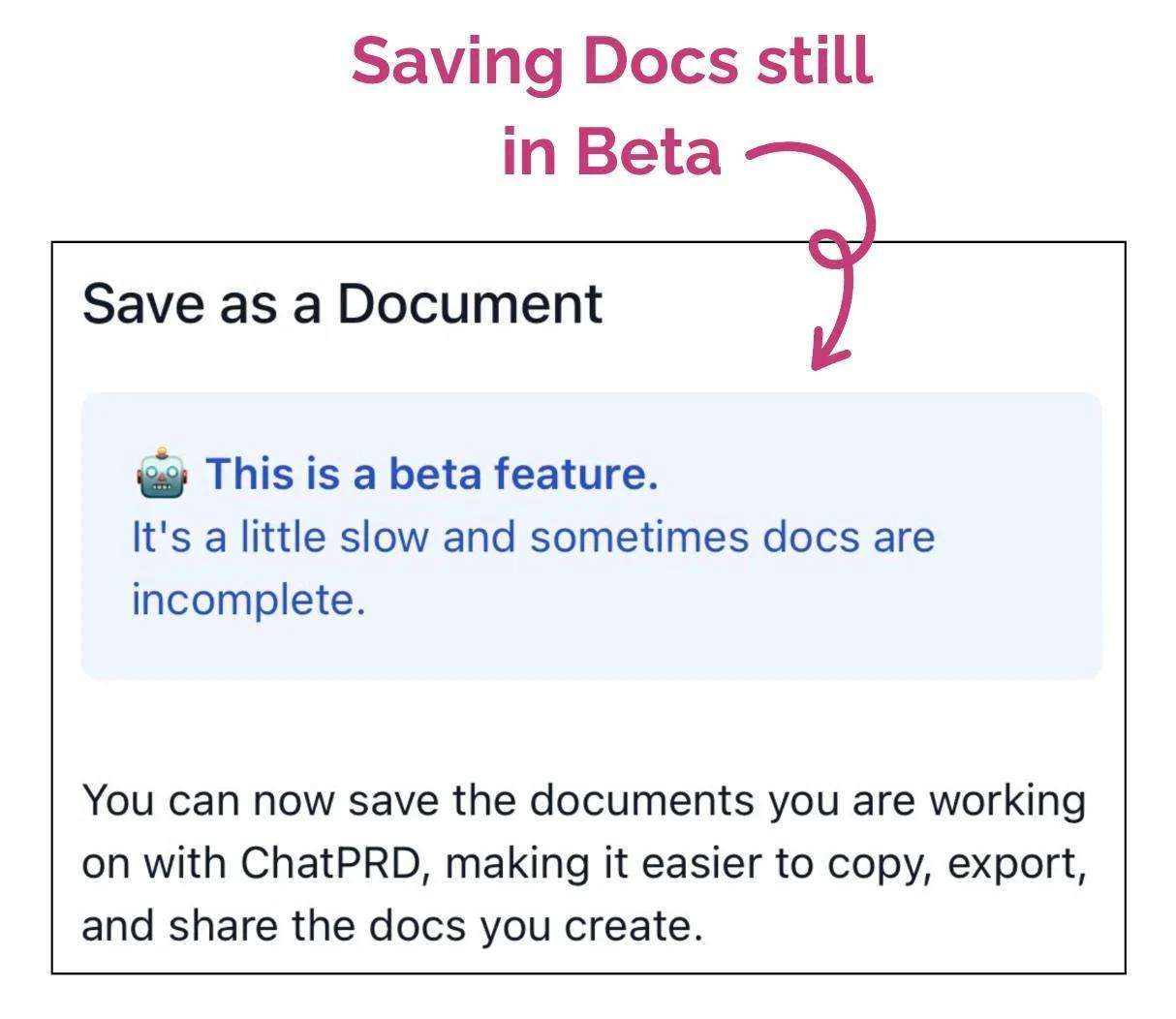 Beta Documents ChatPRD