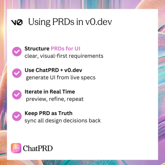 Best Practices for Using PRDs with v0.dev