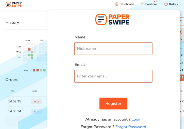 PaperSwipe Registration
