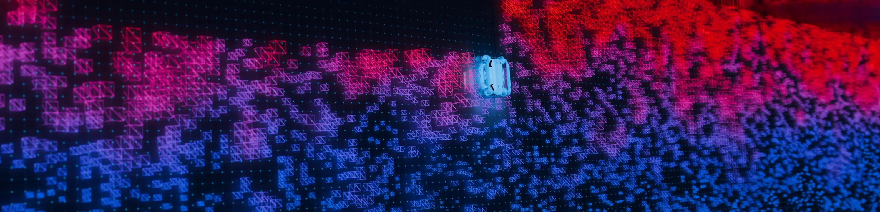 Hullbot cleaning invisible slime representation