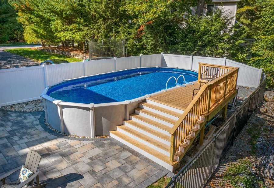 Above Ground Pool Deck and Stairs