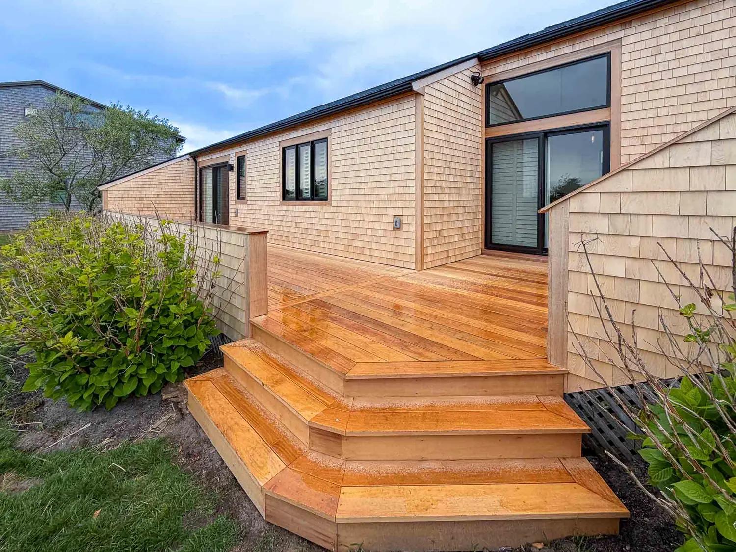 Multi-Level Blonde Garapa Deck