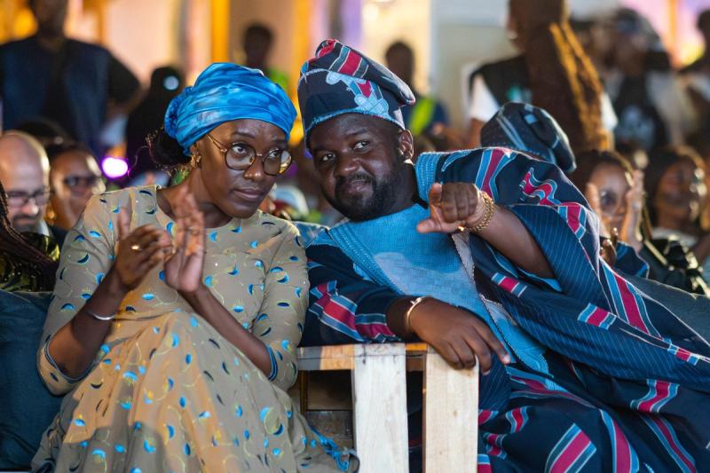 Minister of Internal Trade Shadiya Alimatou Assouman and Ulrich ADJOVI at the opening ceremony of FInAB 2026