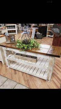 5 Foot Entry Table 2 Shelf