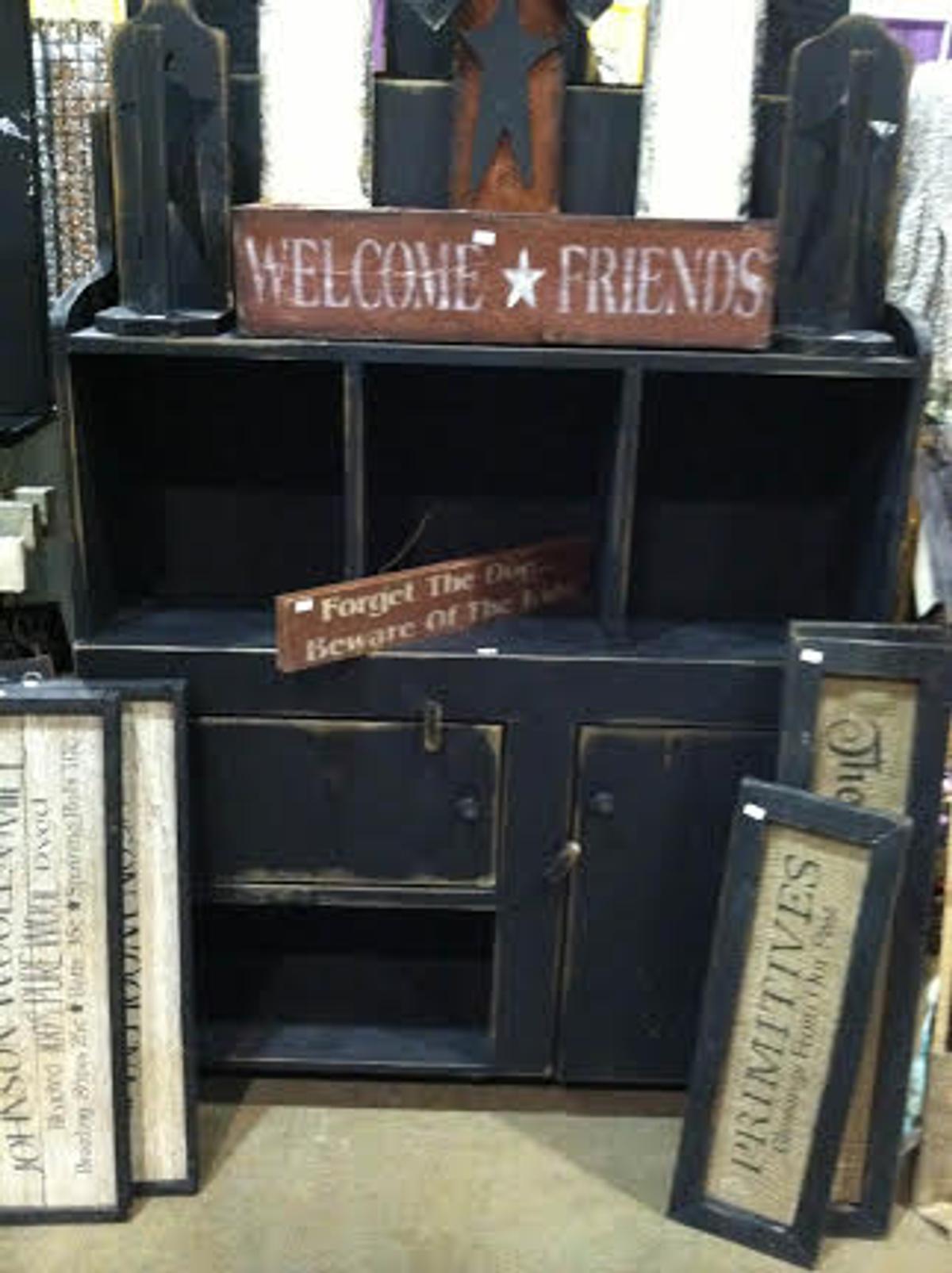 Organizer Cabinet & Misc. Signs