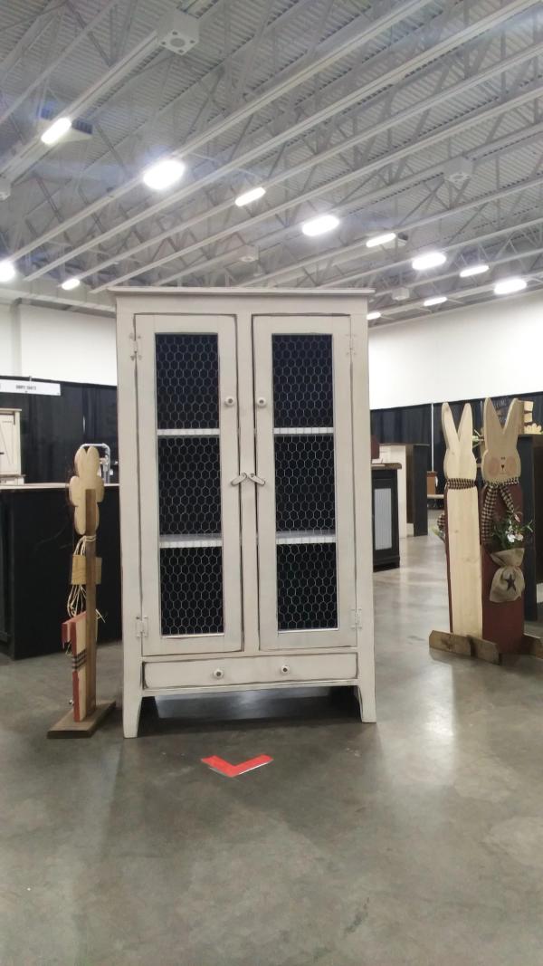 Tall Chicken Wire Pie Safe