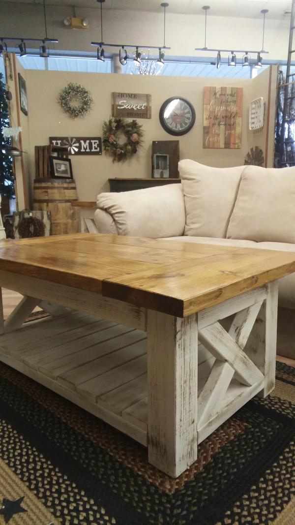 Farmhouse X-Brace Coffee Table