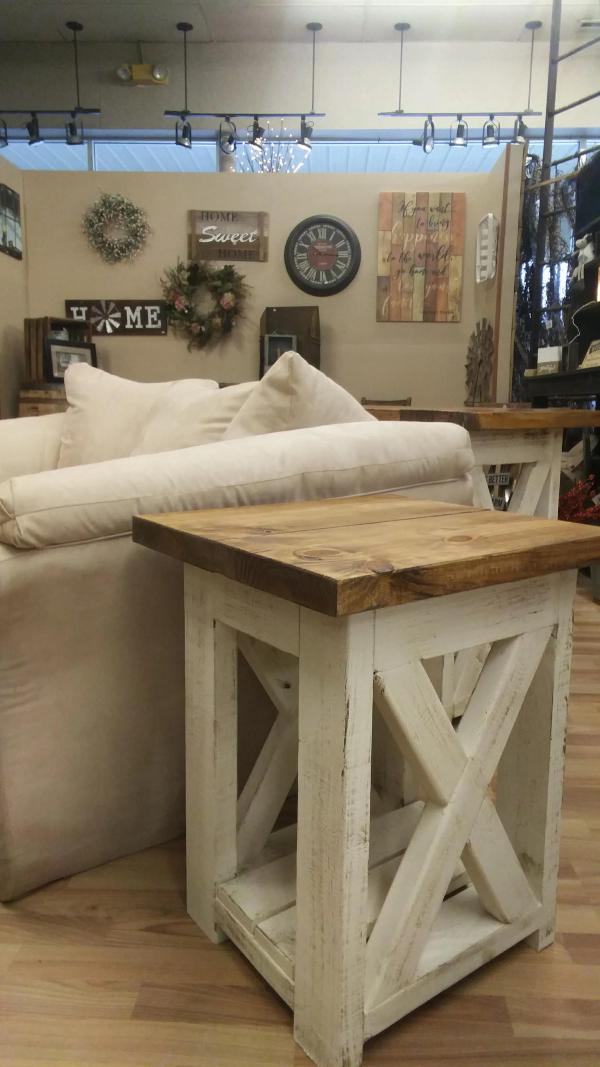 Farmhouse X-Brace Side Table