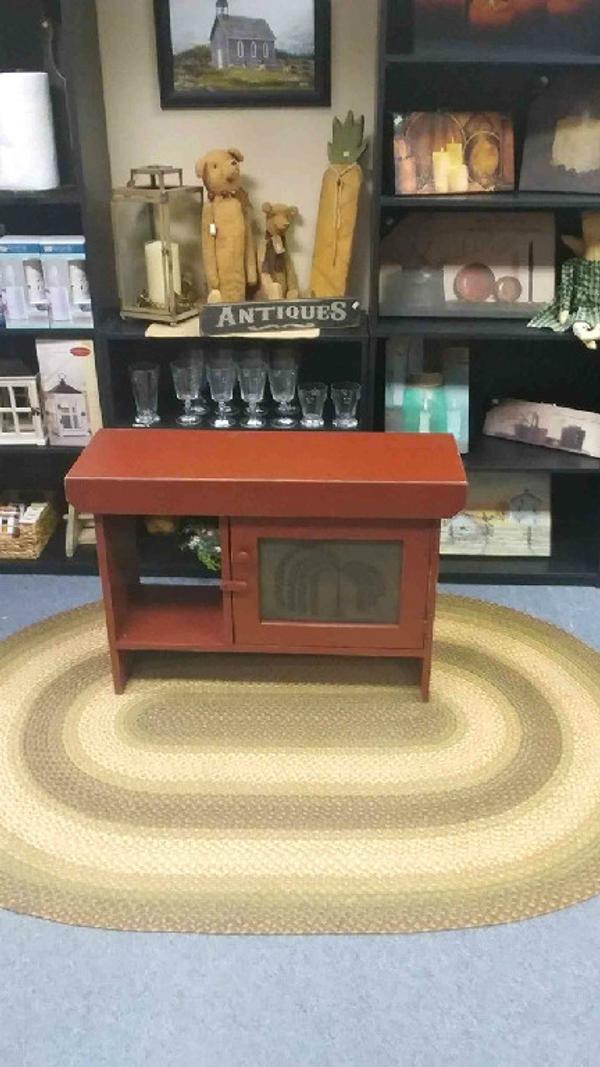 Bench w/Tin Door