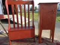 Slatted Entry Bench and 4 Foot Chimney Short Door