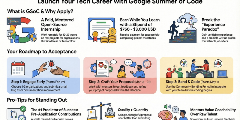 Google Summer of Code (GSoC) 2026: Complete Guide to Skills, Benefits, Application & Selection Process