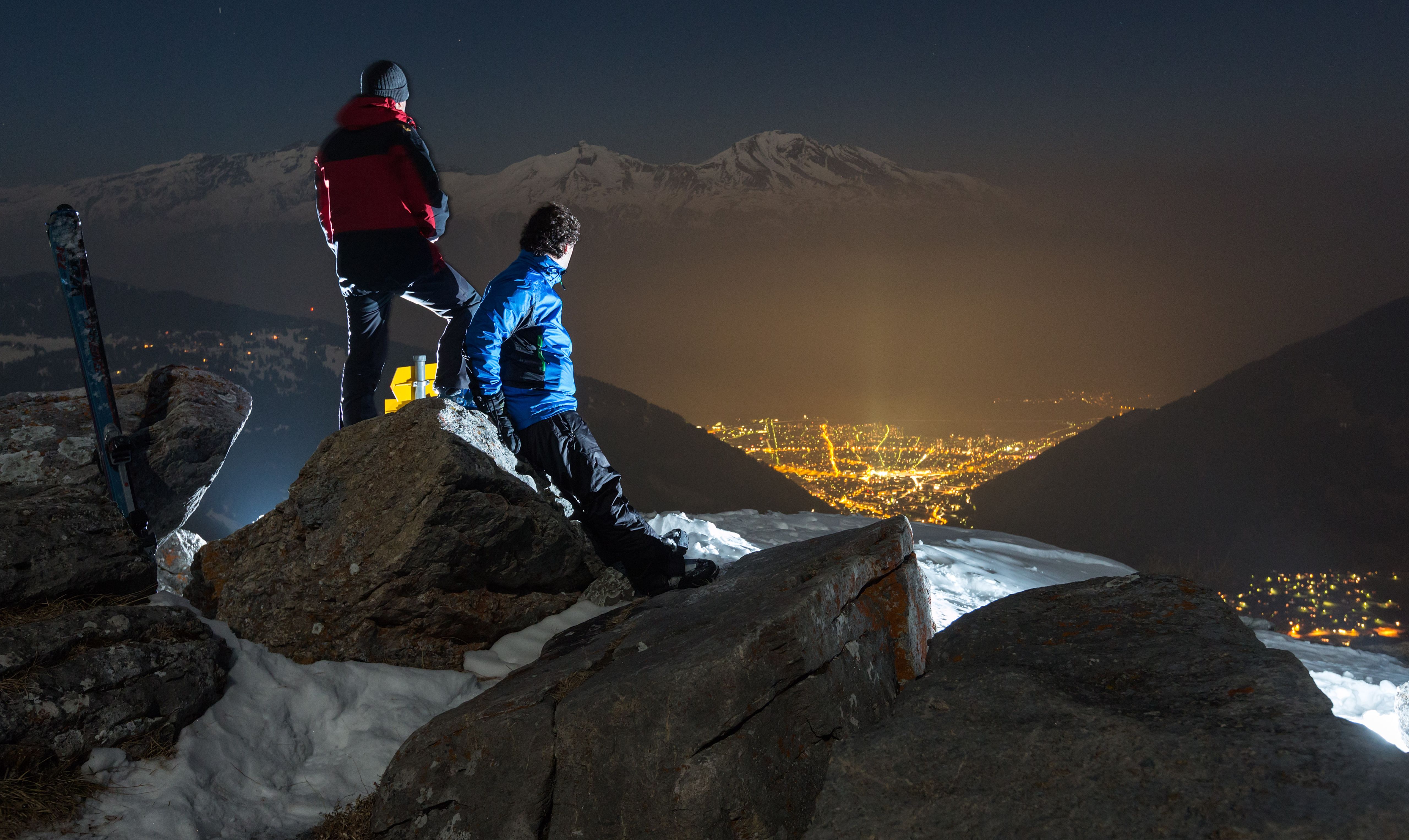Alpiniste au-dessus de Coire