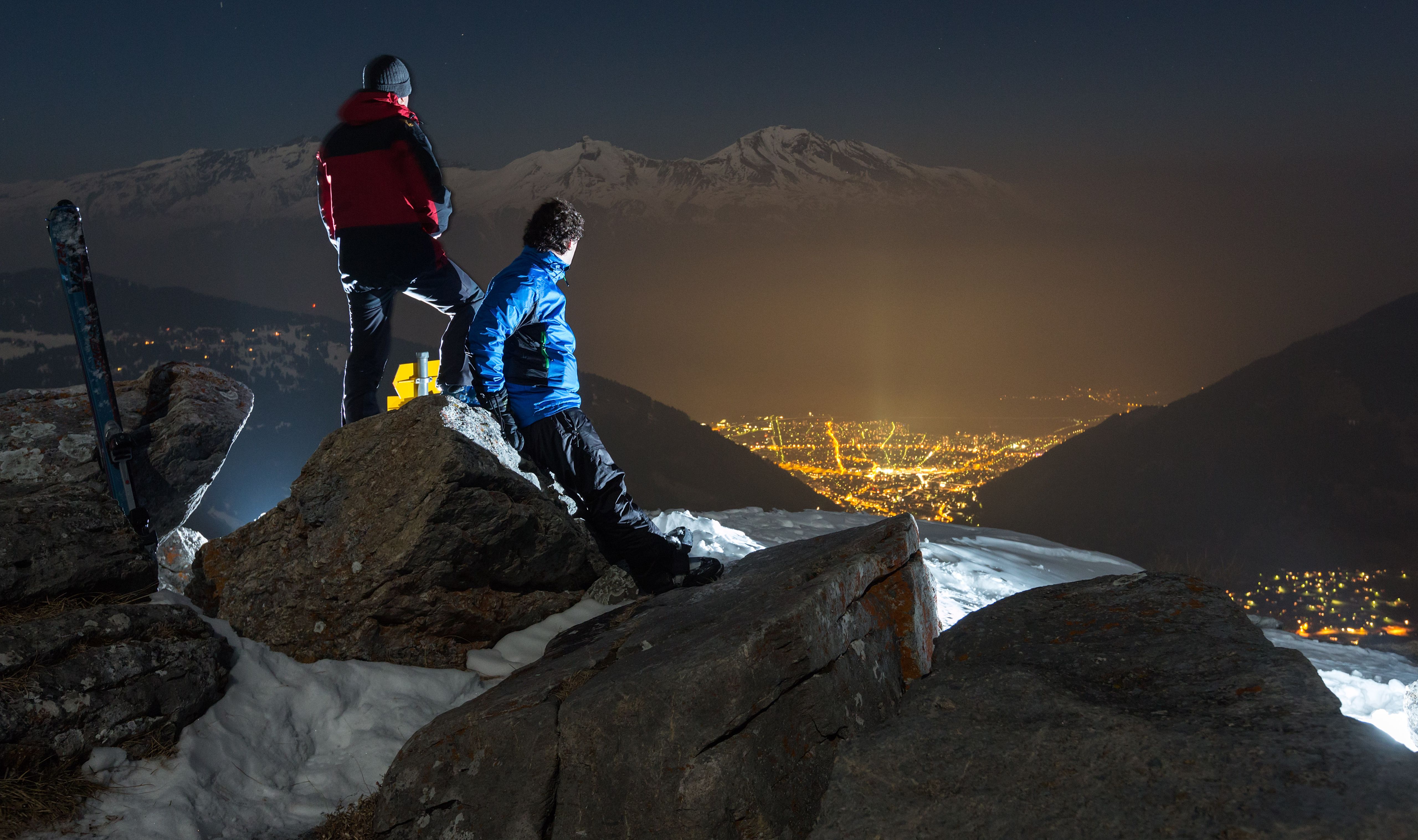 Bergsteiger über Chur