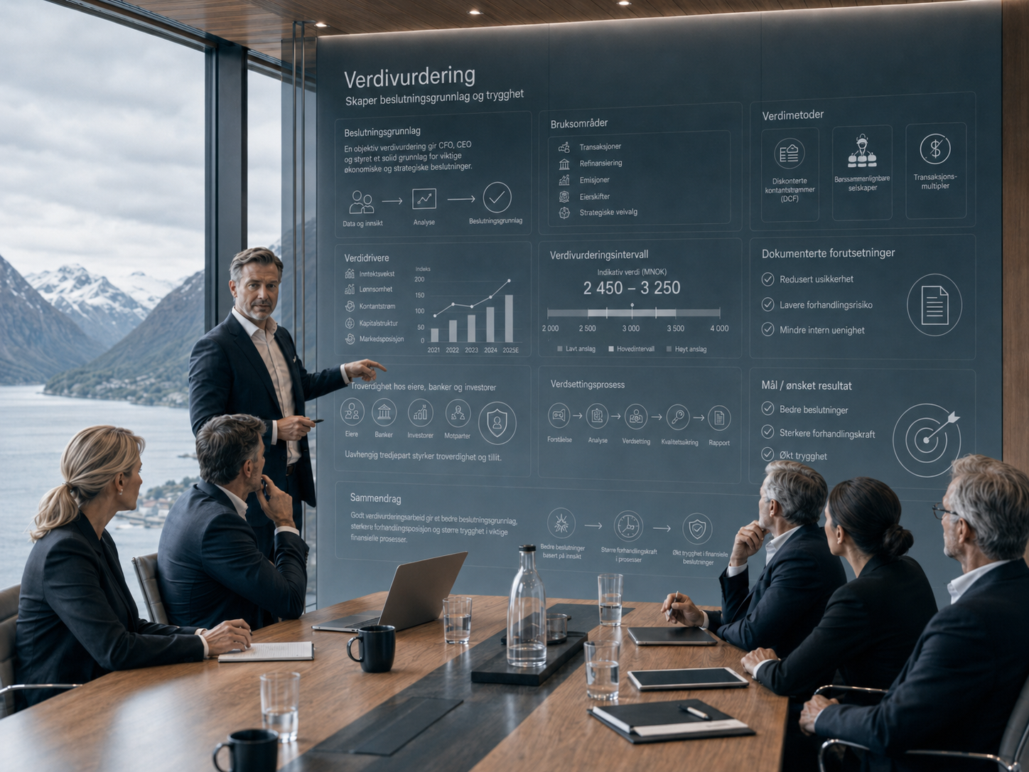 Styret vurderer verdier i styrerommet