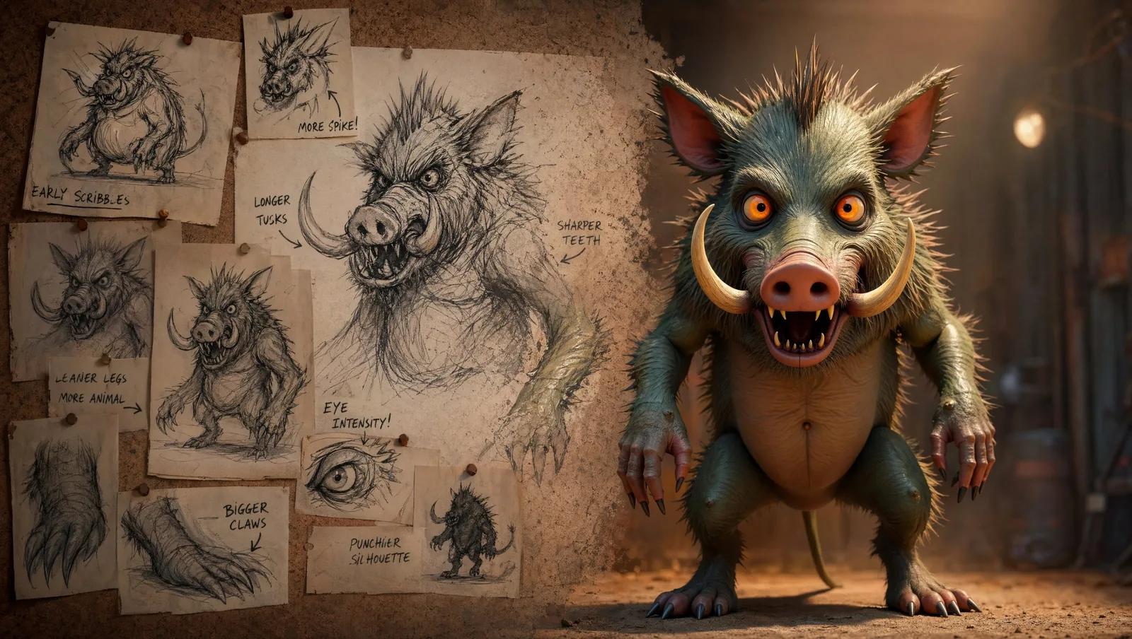 The Razor Boars: Designing Wasteland Creatures