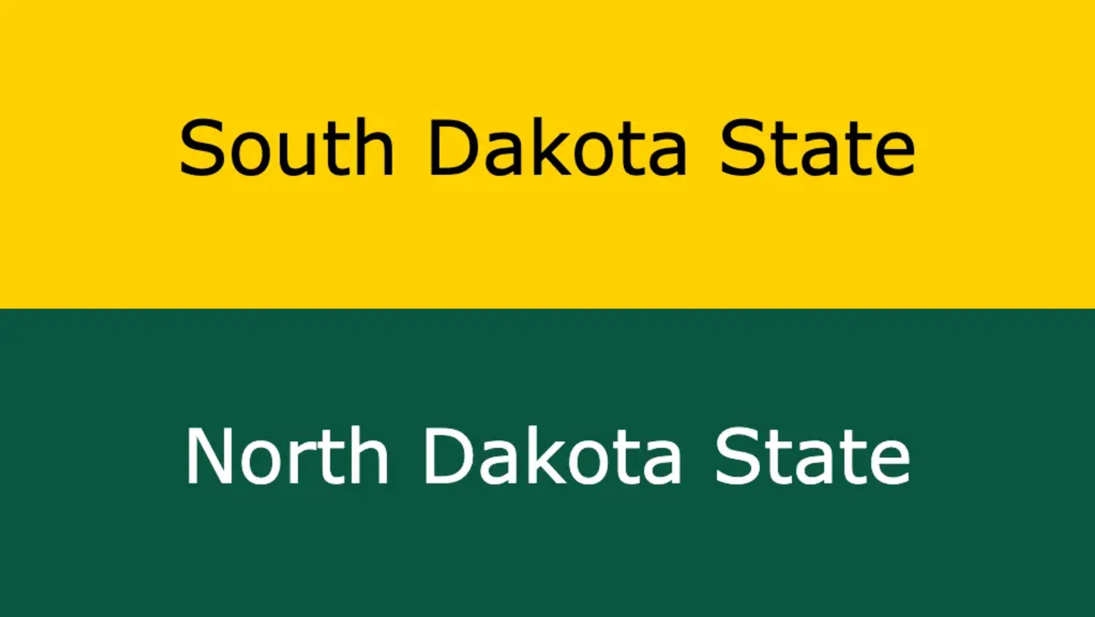 South Dakota State vs North Dakota State banner