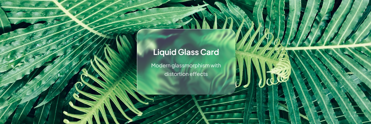 Liquid Glass Card