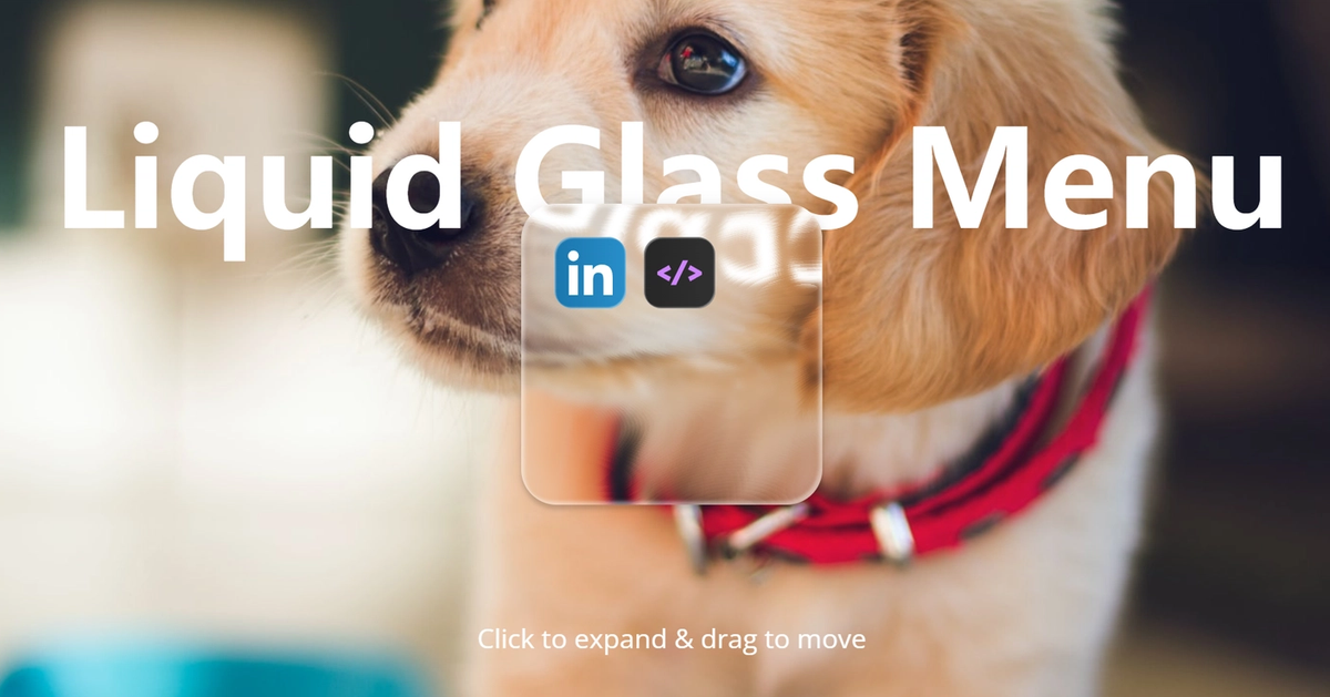 Liquid Glass Menu