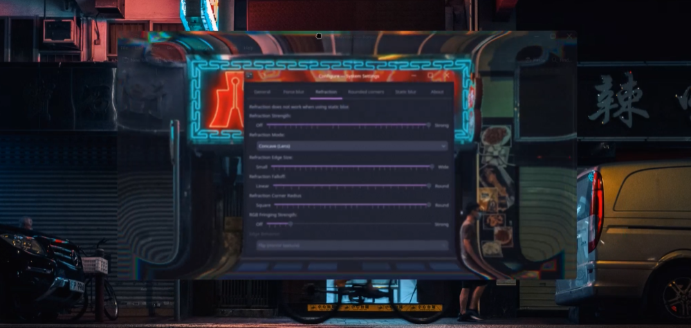 Liquid Glass Refraction Effect