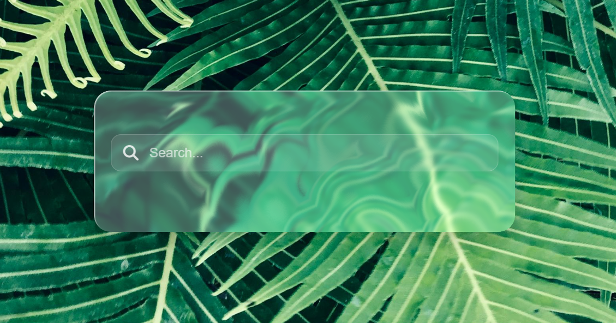 Liquid Glass Search