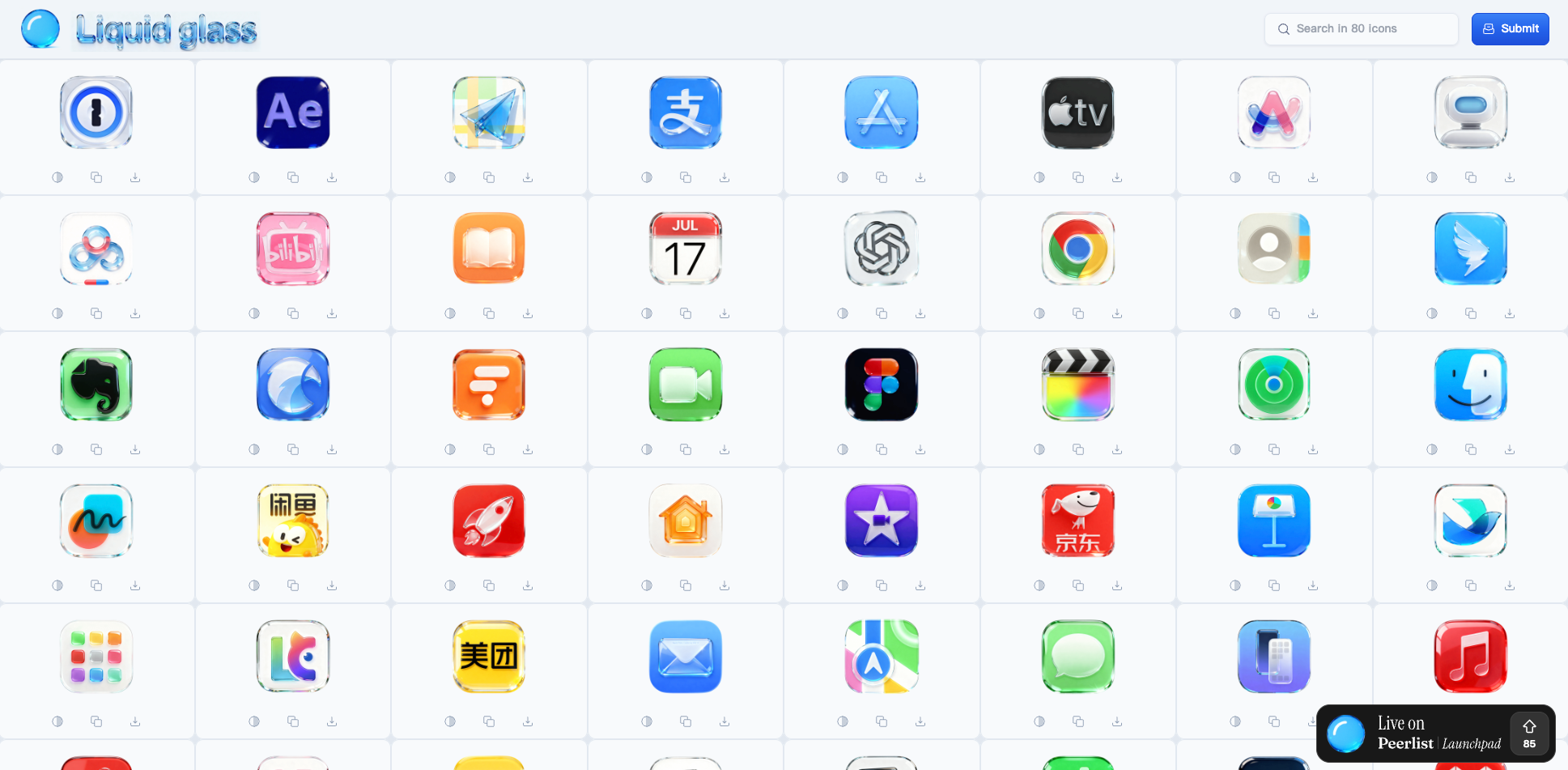 Liquid Glass Icon Generator — AI‑Powered High‑Quality App Icons