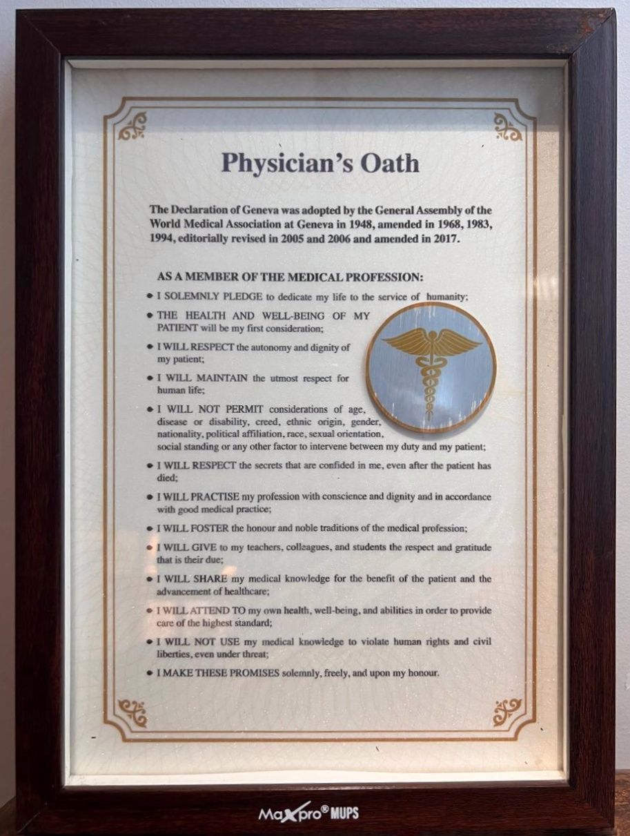 Physician’s Oath — Declaration of Geneva