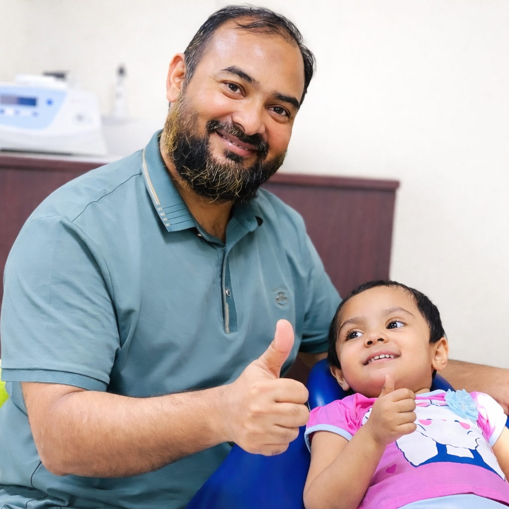 Smile of the little patient