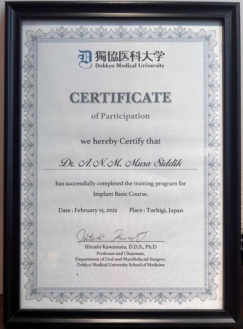 Implant Basic Course — Dokkyo Medical University, Japan (2025)