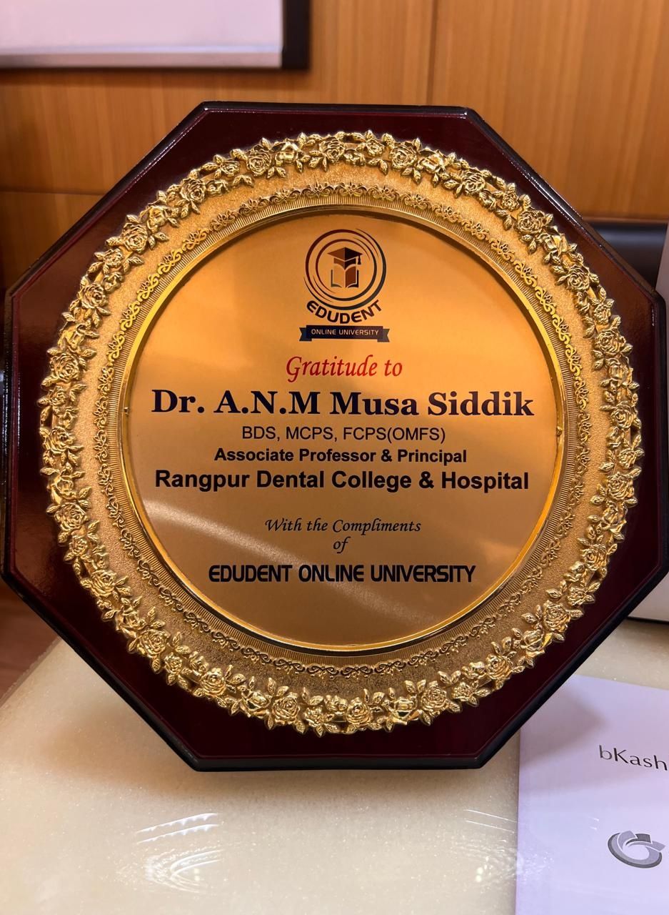 Gratitude Plaque — Edudent Online University
