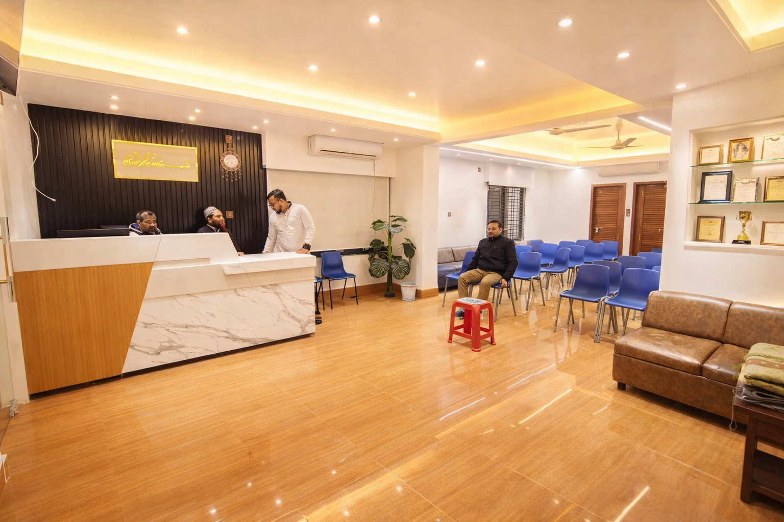 Reception Desk & Corridor