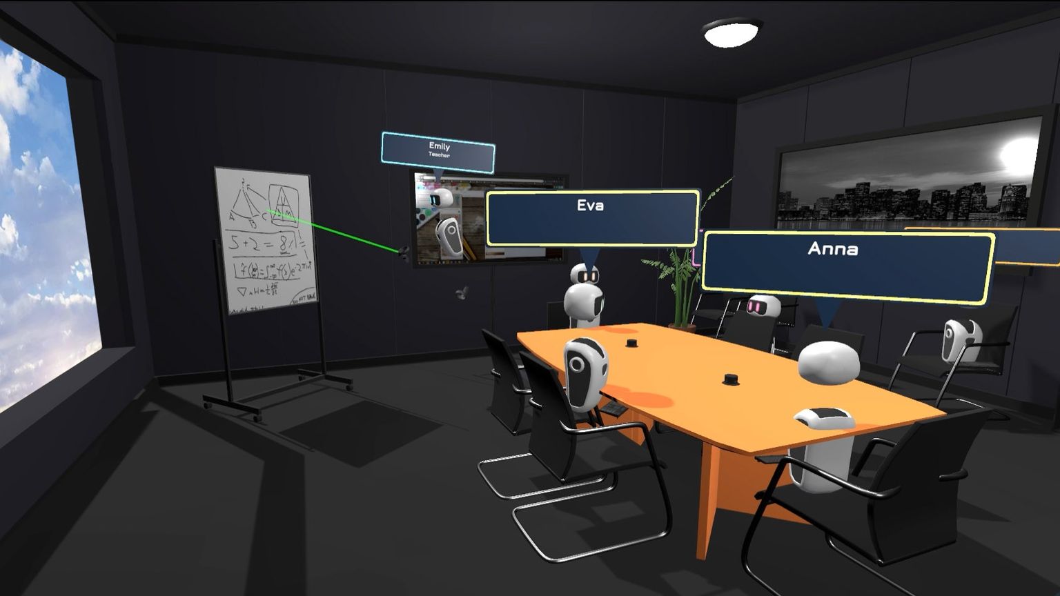The virtual meeting room 