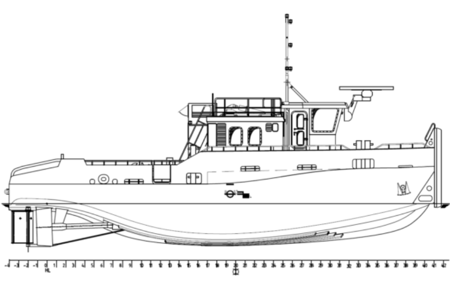 18m Pusher Tug w/ Hydraulic Wheelhouse - Tugboats