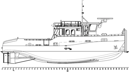 18m Pusher Tug w/ Hydraulic Wheelhouse - Tugboats