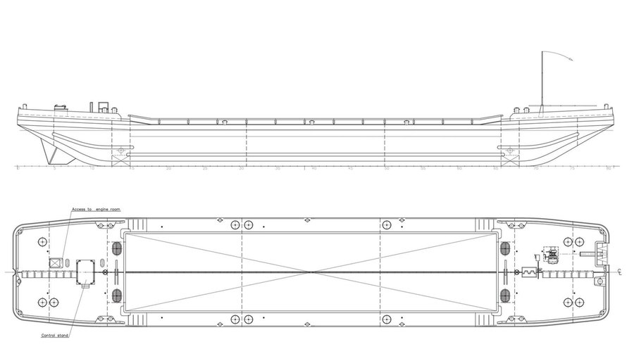 Split Hopper Barge - Image 1