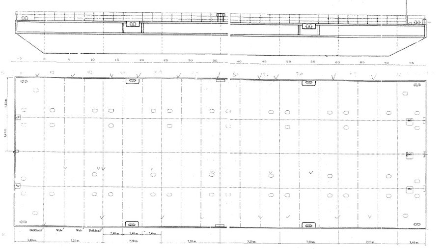50 x 18m Flattop Barge - Image 1